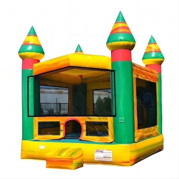 main view of Multi-Color Bounce House 02