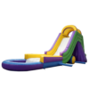 Side view of the inflatable water slide showcasing its height and design.