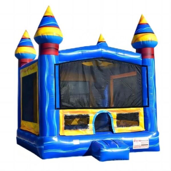 main view of Multi-Color Bounce House 03