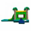 side view of Tropical Palm Tree Bounce House Combo