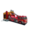 Main view of the Fire Truck Bounce Combo slide