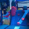 Close up View Mermaid Bounce House with Slide