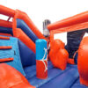 close up view of perspective spiderman bounce house combo (1)