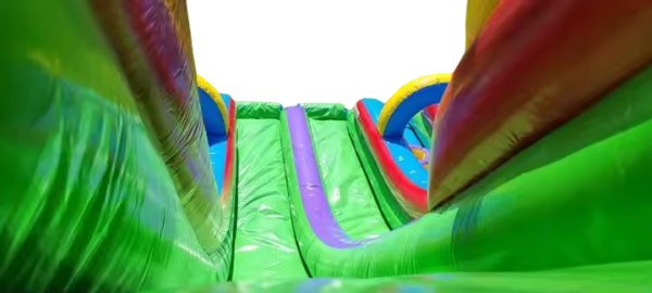 Close-up of the slide section of the Extreme Fun Run Slide