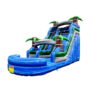 Side view of the inflatable slide showing splendid design of the slide