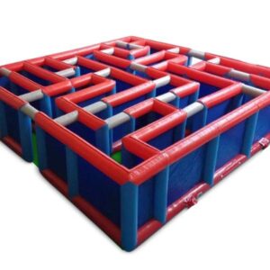 28x28ft Red Blue Inflatable Maze