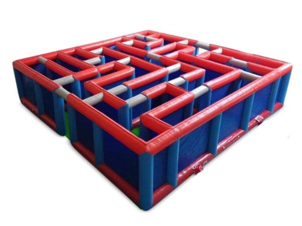 28x28ft Red Blue Inflatable Maze