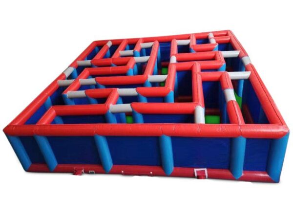 28x28ft Red Blue Inflatable Maze