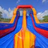 close up view of inflatable obstacle course