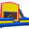 Front View of Rainbow Bounce House Combo