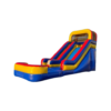 Side view of the inflatable water slide highlighting the length of the slide.