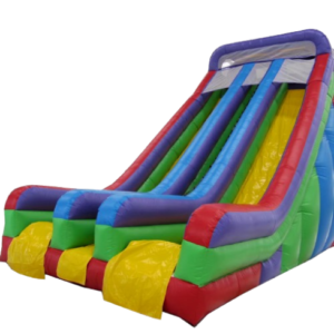 Giant Dual Lane Water Slide - Side View