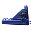 Side view of the 21ft Dry Slide with Challenge Obstacle Course